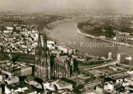 72691530 Koeln Rhein Fliegeraufnahme Dom Und Rheinpartie Koeln Rhein - Köln