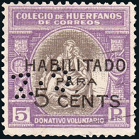 Madrid - Perforado - Huérfanos Correos - "C.Z" (Enrique Niemeyer) - Used Stamps