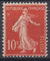 FRANCE SEMEUSE CHIFFRE MAIGRE N° 135 ANNEAU LUNE NEUF * GOMME TRACE DE CHARNIERE - 1906-38 Semeuse Con Cameo