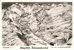 72691448 Kleinwalsertal Panoramakarte Skigebiet Oesterreich - Autres & Non Classés