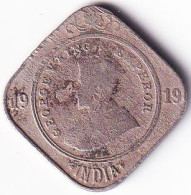 INDIA COIN LOT 179, 2 ANNAS 1919, CALCUTTA MINT, XF, SCARE - Inde
