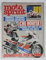 60527 Motosprint 1988 A. XIII N. 36 - Yamaha FZR 1000 EX UP / Yamaha FZR 600 R - Motores