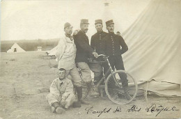 Militaires-ref E98-carte Photo -militaires -militaria -regiments - Regiment -camp De Bois L Eveque -meurthe Et Moselle - Autres & Non Classés