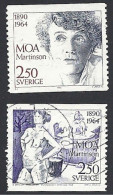 Schweden, 1990, Michel-Nr. 1637-1638, Gestempelt - Gebraucht