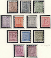 SBZ  126-137 Xw, Postfrisch **, Ziffer, 1945 - Neufs