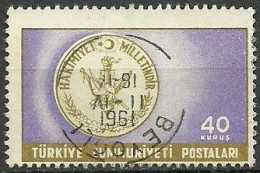 Turkey; 1960 Yassiada Lawsuit Hearings 40 K. ERROR "Shifted Perf." - Used Stamps