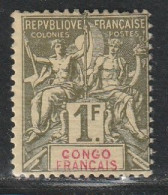 CONGO - N°24 * (1892) 1fr Olive - Neufs