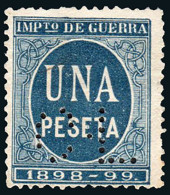 Madrid - Perforado - O Impuesto Guerra 1 Pta. "C.L." - Used Stamps