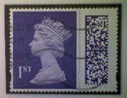 Great Britain, Scott MH501, Used (o), 2022 Machin (/-----/M22L), Queen Elizabeth II, 1st, Violet - Série 'Machin'