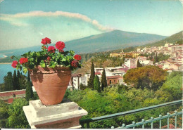 Taormina (Messina) Scorcio Panoramico, Etna Sul Fondo, Vue Panoramique, Panoramic View - Messina