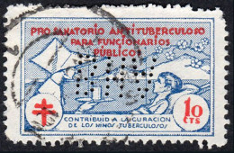 Madrid - Perforado - O Viñeta 10 Cts. Sanatorio - "BHA" - Used Stamps