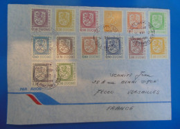 LETTRE  -  FINLANDE  -  SERIE DE TIMBRES - Storia Postale