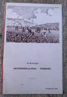 MENU Année 1964 Jumelage NACKENHEIM AM RHEIN - POMMARD 21 COTE D OR - Menus