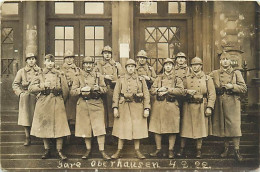 Militaires-ref E96-carte Photo -militaires -militaria -regiments -regiment -gare Chemin De Fer Oberhausen 1922-allemagne - Régiments