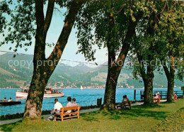 72689790 Bad Wiessee Uferpromenade Mit Blick Zum Kreuzberg Bad Wiessee - Bad Wiessee