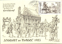JOURNEE DU TIMBRE 1983 SOISSONS - Commemorative Postmarks