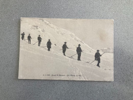 Grand St. Bernard Les Moines En Skis Carte Postale Postcard - Autres & Non Classés