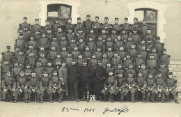 Militaires-ref E95-carte Photo -militaires -militaria -regiments -regiment -cachet Depart Auxerre - Yonne - - Regimientos