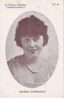 POSTAL DE LA ACTRIZ MABEL NORMAND (LA NOVELA SEMANAL CINEMATOGRAFICA) - Schauspieler