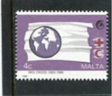 MALTA - 1988  4c  RED CROSS  MINT NH - Malta