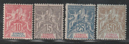 CONGO - N°42/45 ** (1900) - Nuevos