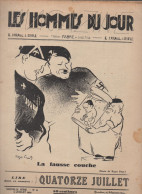 Revue LES HOMMES DU JOUR  N°N21 Juillet 1935 Caricature De Roger PRAT : HITLER ET MUSSOLINI (CAT1082 N021)) - 1900 - 1949