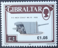 Gibraltar   Freimarke:Geschütze   1991 ** - Gibilterra