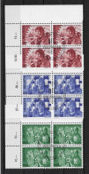Schweiz 1975 BIT Mi.Nr. 105/07 Kpl. 4er Blocksatz Gestempelt - Dienstmarken