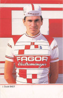 Velo - Cyclisme - Coureur Cycliste Jean Claude Bagot - Team Fagor - 1985 - Cyclisme