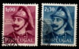 PORTUGAL     -    1953 .  Y&T N° 791 / 792 Oblitérés.  Pompiers Volontaires - Gebruikt