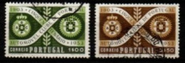 PORTUGAL     -    1953 .  Y&T N° 793 / 794 Oblitérés.   Automobile  Club - Gebraucht