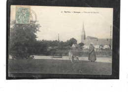 72-ARNAGE- Une Vue Animée De " LA SARTHE " Traversant Le Village - Autres & Non Classés