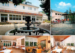 72687176 Bad Ems Haus Lindenbach Terrasse Brunnen Gastraeume Bad Ems - Bad Ems