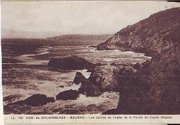 Beuzec   P14    CPA 9X14    Les Rochers De L'Enfer Et La Pointe De Castel Beuzec ( Carte Coupée ) - Beuzec-Cap-Sizun