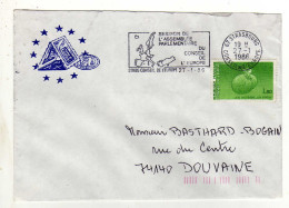 Enveloppe FRANCE Oblitération Session Dd L'Assemblée Parlementaire STRASBOURG 27/01/1986 - Maschinenstempel (Werbestempel)