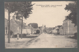 CP - 36 - Villedieu-sur-Indre - Route De Buzançais - Other & Unclassified