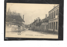 89- MONTACHER-VILLEGARDIN-( St.Valérien)- Une Vue Animée De L'ECOLE Et LA MAIRIE - Autres & Non Classés