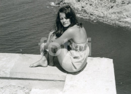 70s ORIGINAL AMATEUR PHOTO FOTO BIKINI WOMAN FEMME PLAGE BEACH PORTUGAL AT287 - Personnes Anonymes