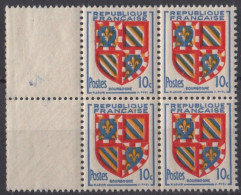 1949 FRANCE N** 834 MNH Bloc De 4 - Ongebruikt