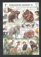 Tchequie 2019-Nature Protection Zoological Gardens M/Sheet - Unused Stamps