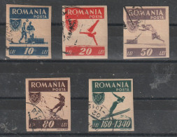 1946 - Sports Populaires O.S.P. Mi No 1000B/1004B - Oblitérés