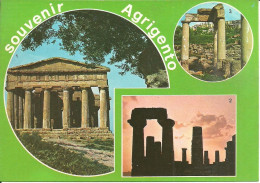 Agrigento (Sicilia) Vedute: Tempio Della  Concordia, Tempio Di Giunone, Particolare Zona Ellenistica Romana, Detail - Agrigento