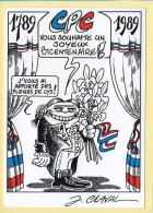 Illustrateur : Dessin De Jean CLAVAL / Joyeux Bicentenaire ! / Révolution / CPC N° 125 / Tirage Limité / 1989 - Otros & Sin Clasificación