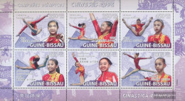 Guinea-Bissau 4059-4064 Sheetlet (complete. Issue) Unmounted Mint / Never Hinged 2009 Floor Exercises - Guinea-Bissau