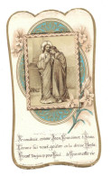 SOUVENIR PIEUX JE VOUDRAIS COMME JEAN VOUS AIMER COMME LUI VOUS GOÛTER IMAGE PIEUSE CHROMO HOLY CARD SANTINI - Devotion Images