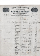 15-Delort Frères......Distillerie à Vapeur..Vins Fins & Spiritueux En Gros...Saint-Flour.....(Cantal)...1888 - Otros & Sin Clasificación