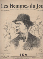 Revue LES HOMMES DU JOUR  N°333 Juin 1914   SEM ( Caricature De BRACQUEMOND ( CAT1082 /333)) - 1900 - 1949