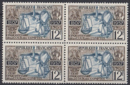 1957 FRANCE N** 1107 MNH Bloc De 4 - Unused Stamps