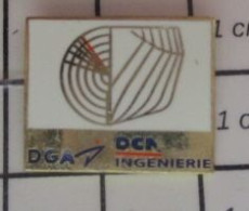 1616c Pin's Pins / Beau Et Rare / ADMINISTRATIONS / DGA DELEGATION GENERALE A L'ARMEMENT DCI INGENIERIE - Administración