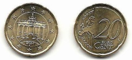 20 Cent, 2024,  Prägestätte (J),  Vz, Sehr Gut Erhaltene Umlaufmünzen - Germania